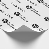 カスタムラベル会社ロゴ ラッピングペーパー (角)