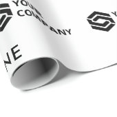 カスタムラベル会社ロゴ ラッピングペーパー (ロールコーナー)