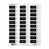 カスタムラベル移動 – ブラックキッチン ラベル (フルシート)