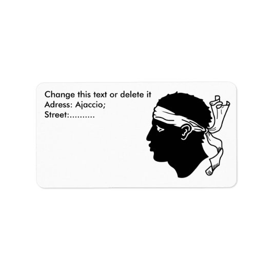 カスタムラベル（フランス、コルシカ） ラベル (正面)