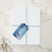 カスタムラベル – 冬 ギフトタグ (より糸付き)