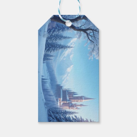 カスタムラベル – 冬 ギフトタグ (正面)