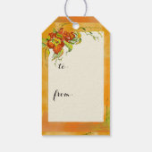 カスタムラベル|秋の花束 ギフトタグ (裏面)