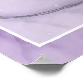 カスタムラベンダーバラ抽象芸術歓迎 ポスター (角)