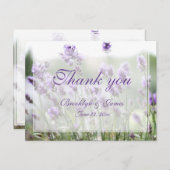カスタムラベンダーボヘミアンサンキューポストカード ポストカード (正面/裏面)