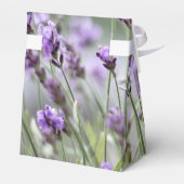 カスタムラベンダーボヘミアン結婚式の引き出物ボックス フェイバーボックス (裏面サイド)