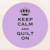 カスタムラベ保ンンCalm (あなたの言葉)セット6 ラウンドペーパーコースター (正面)