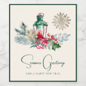 カスタムランタンモダンミニマリスト ワインラベル (シングルラベル)