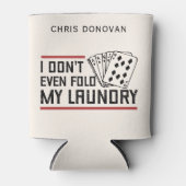 カスタムランドリートランプのポーカー選手も折り畳まおもしろいない 缶クーラー (正面)