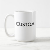 カスタムラージ15ozクラシックホワイトマグ コーヒーマグカップ (左)
