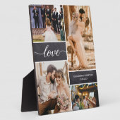 カスタムラ結婚ブの写真コラージュ フォトプラーク (側面)