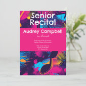 カスタムリサイタル音楽ポップ・アートの抽象芸術 招待状 (スタンド正面)