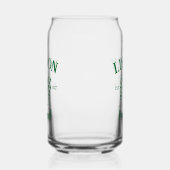 カスタムリスボンポルトガルエスト文字ホワイト ガラス缶 (右)