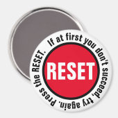 カスタムリセットボタンを押す マグネット (正面/裏面)