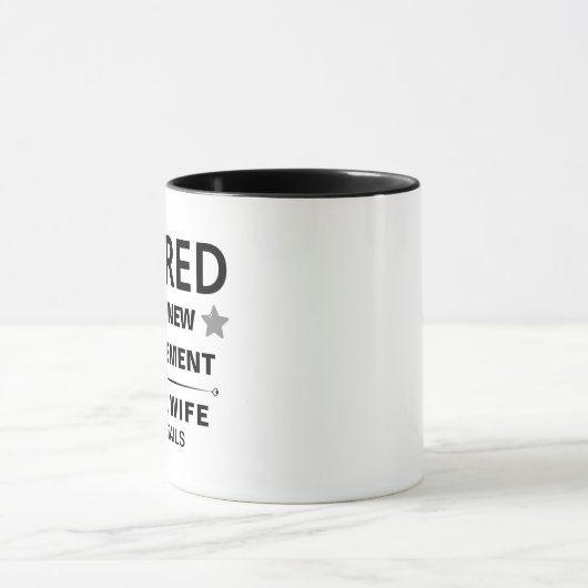 カスタムリタイアマグカップ – ハッピーリタイアギフトカップ マグカップ (中央)