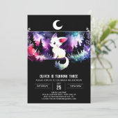 カスタムリトルキャット誕生日 招待状 (スタンド正面)