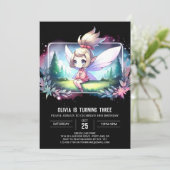 カスタムリトルフェアリー誕生日 招待状 (スタンド正面)