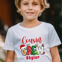 カスタムリトロいとこクルー クリスマスTシャツ