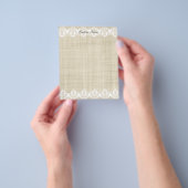カスタムリネン&レースかわいらしフライヤー チラシ (手)