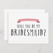 カスタムリボンの色 – ブライドメイド提案 インビテーションポストカード (正面/裏面)