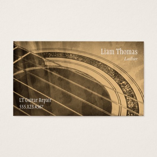 カスタムリュティエ職人アコースティックギター (正面)