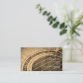 カスタムリュティエ職人アコースティックギター 名刺 (スタンド正面)