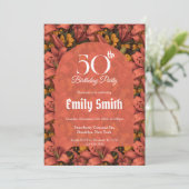 カスタムリリー チャーム 屋外 誕生日 招待状 (スタンド正面)