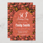 カスタムリリー チャーム 屋外 誕生日 招待状 (正面/裏面)