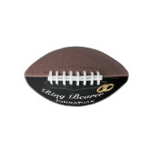 カスタムリングや輪フェイク担結婚持者(金ゴールドリングや輪) アメリカンフットボール (正面)