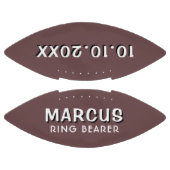 カスタムリングや輪ベアラ名結婚の日付適用領域 アメリカンフットボール (パネル)