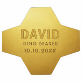 カスタムリングや輪ベアラ名結婚の日付適用領域 サッカーボール (フラット)