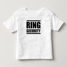 カスタムリングや輪 – セキュリティの幼児シャツ トドラーTシャツ