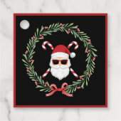 カスタムリースとキャンディーキャンメッセージカード フェイバータグ (正面)