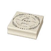 カスタムリースモダン「愛を育て結婚る」の日 ラバースタンプ (スタンプ)