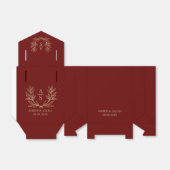 カスタムリース付き日付の保存 フェイバーボックス (折り畳みなし)