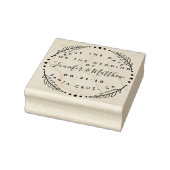 カスタムリース素朴とスクリプトの保存日付 ラバースタンプ (スタンプ)