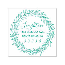 カスタムリース素朴と可愛いスクリプト差出人住所