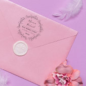 カスタムリース結婚差出人住所 ラバースタンプ