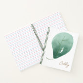 カスタムリーフ名ホワイトノート ノートブック (内部)