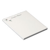 カスタムルビーの喉のハミングバードノート ノートパッド (アングル)