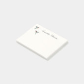 カスタムルビーの胸を張ったハチドリのポストイットメモ ポストイット (アングル)