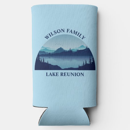 カスタムレイクハウスファミリー懇親会サマーバケーション スリム缶クーラー (裏面)