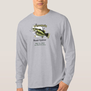 カスタムレイク/デイトウィスコンシンバスオープナーライト Tシャツ