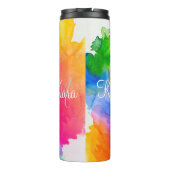 カスタムレインボーウォーター色 タンブラー (裏面)