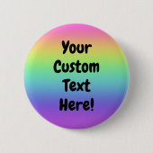 カスタムレインボーピンオンボタン 缶バッジ (正面)