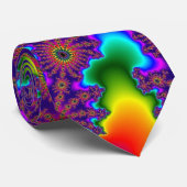 カスタムレインボーフラクタルバーストタイ ネクタイ (ロール)
