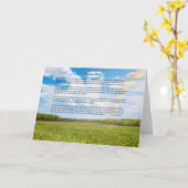 カスタムレインボーブリッジグリーティングカード、雌犬 カード (黄色い花)