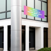 カスタムレインボープロムバナー 横断幕 (ビルの外側)