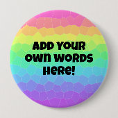 カスタムレインボーボタン 缶バッジ (正面)