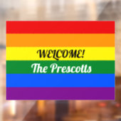 カスタムレインボー旗プライド月ウィンドウの固定 ウィンドウサイン (シート2)